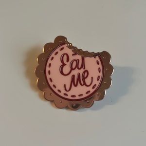 Rose Gold - Alice in Wonderland “Eat Me” Pin